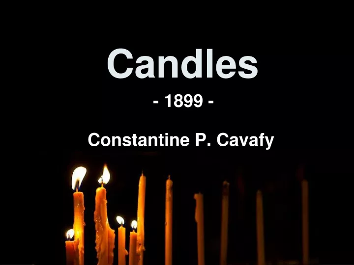 candles n.