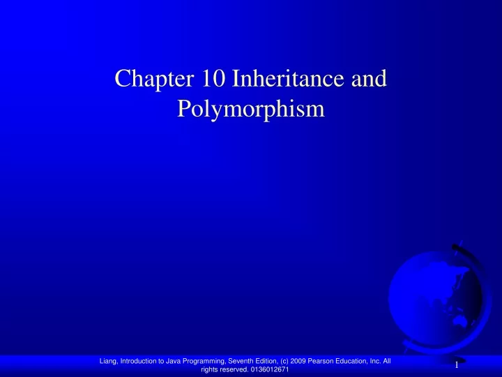 PPT - Chapter 10 Inheritance And Polymorphism PowerPoint Presentation ...