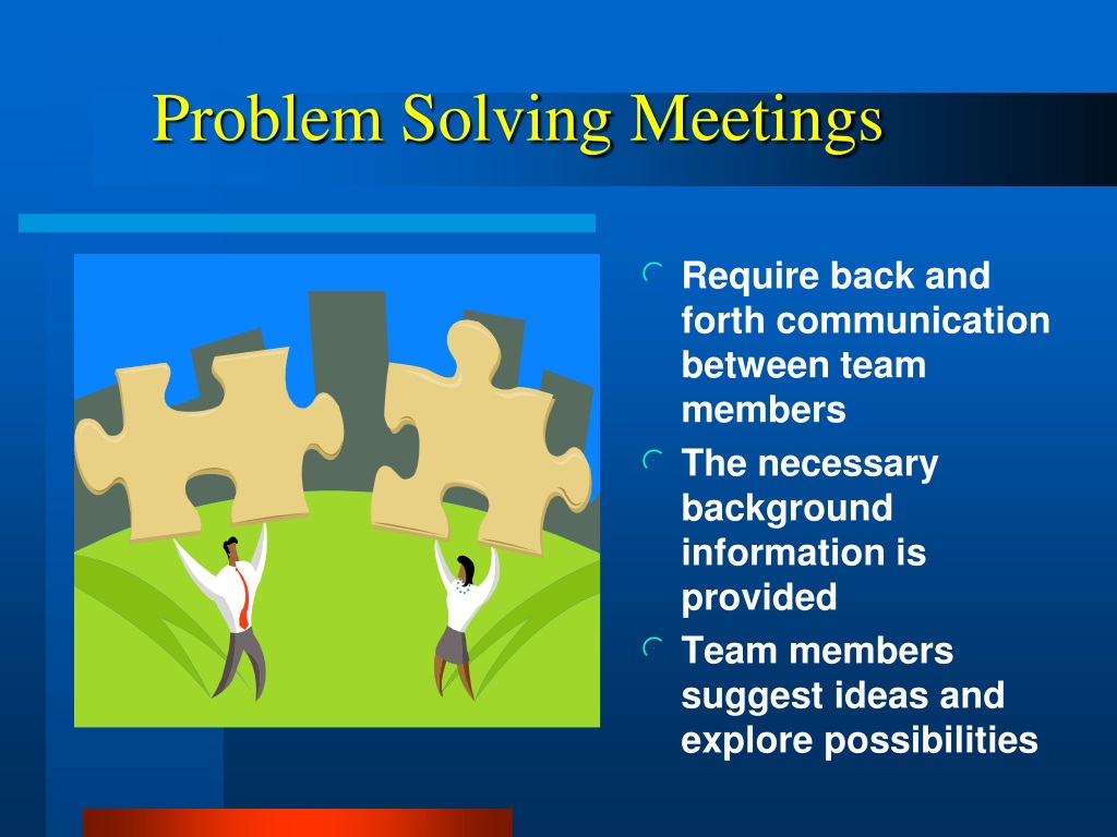 problem solving meeting meaning