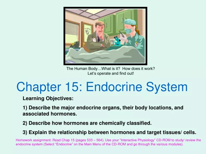 PPT - Chapter 15: Endocrine System PowerPoint Presentation, Free ...