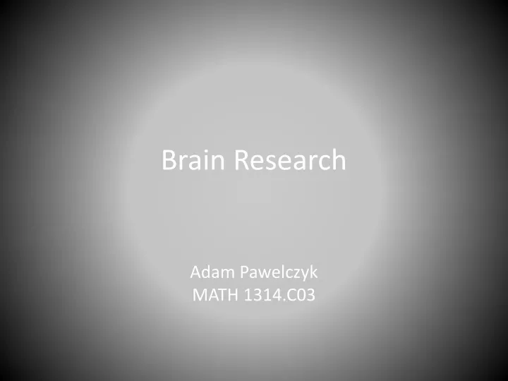 brain research n.