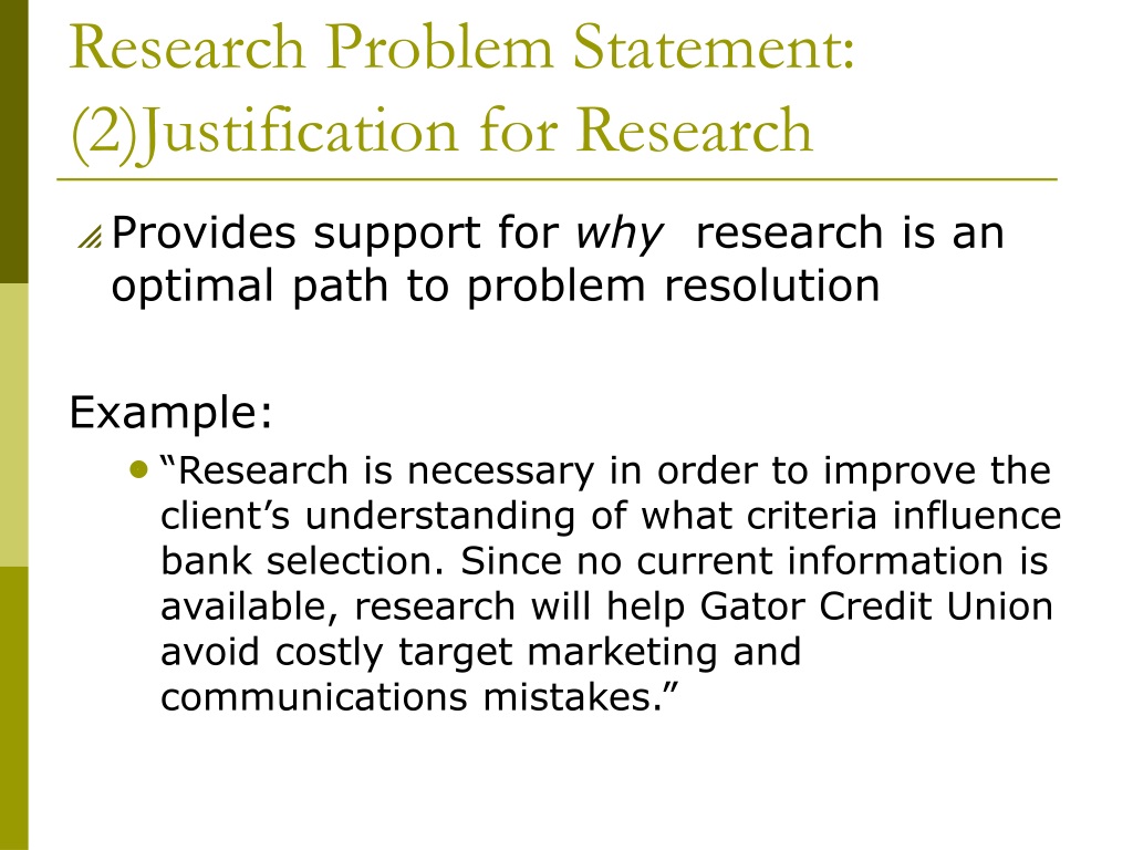 define statement of the problem in research