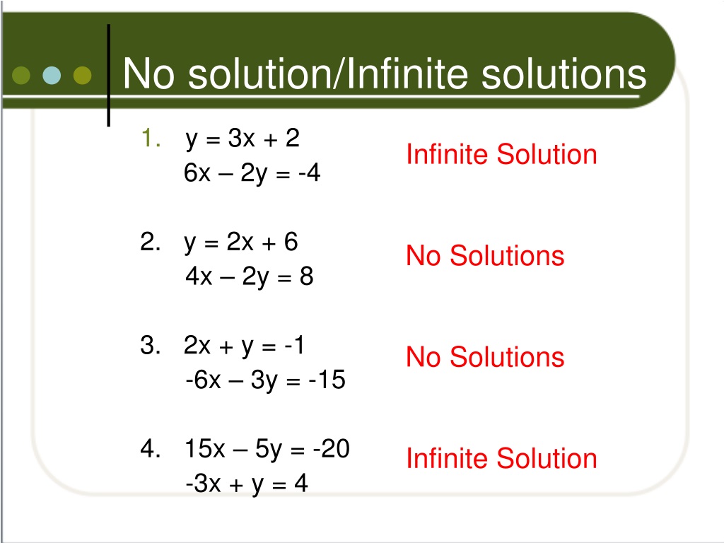PPT - Solving Systems of linear Equations PowerPoint Presentation, free