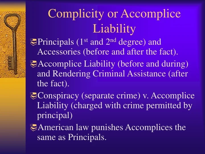 PPT Complicity or Liability PowerPoint Presentation, free