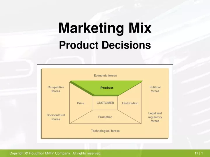 PPT - Marketing Mix Product Decisions PowerPoint Presentation, Free ...