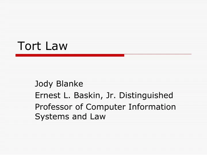 Ppt Tort Law Powerpoint Presentation Free Download Id9523400 4427