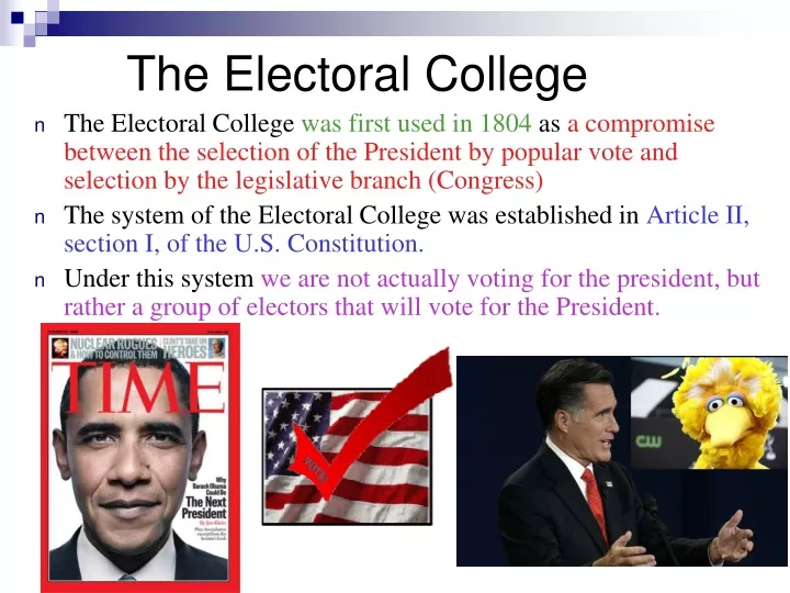 PPT - The Electoral College PowerPoint Presentation, Free Download - ID ...