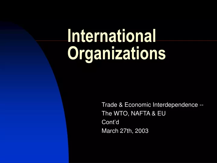 international organizations n.