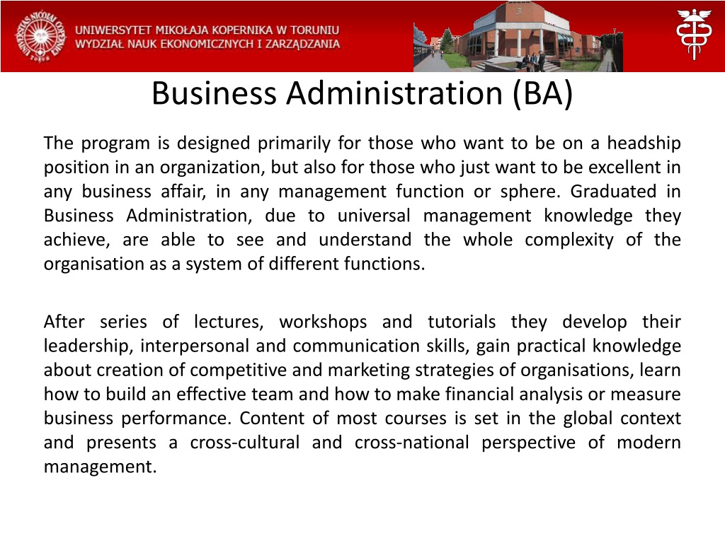 business administration powerpoint presentation