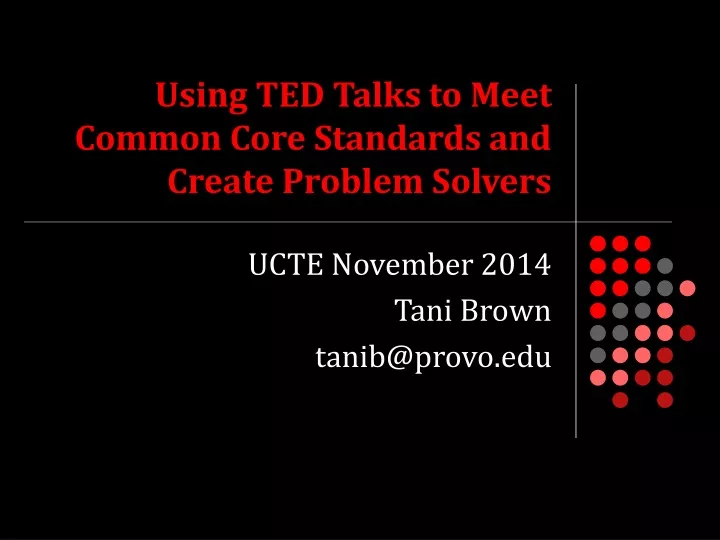 problem solving ted talks