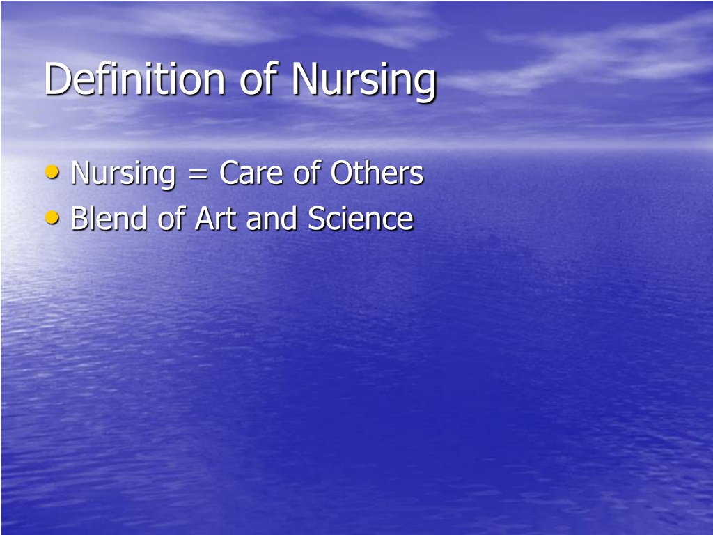 presentation in nursing definition