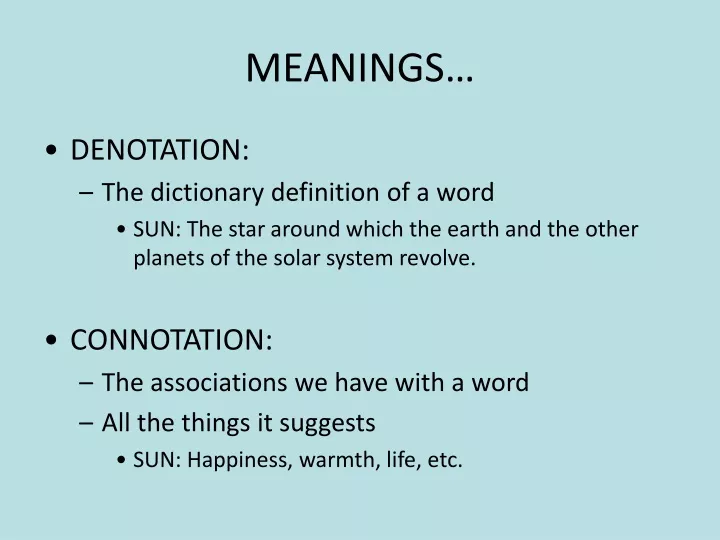 meanings n.