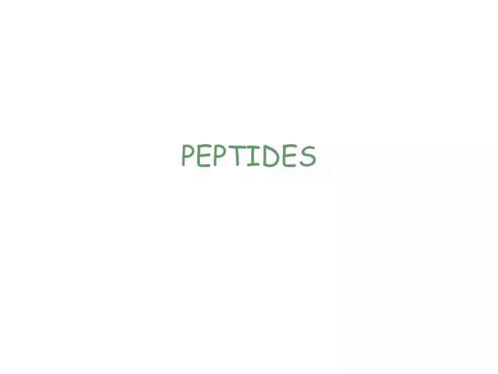 peptides n.