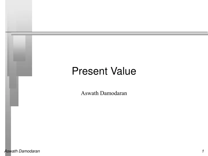present value n.