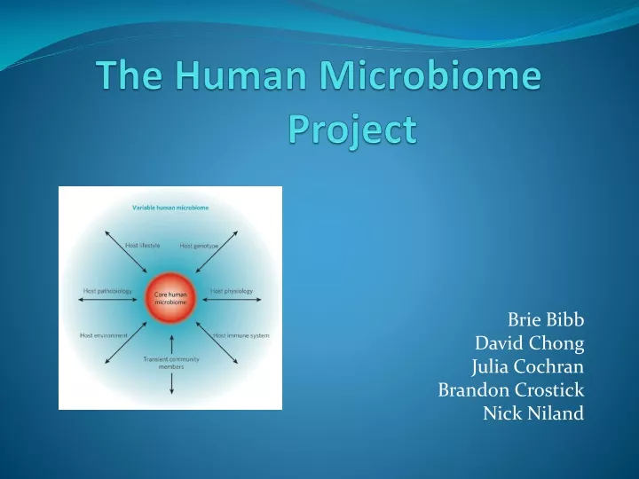 PPT - The Human Microbiome Project PowerPoint Presentation, free ...