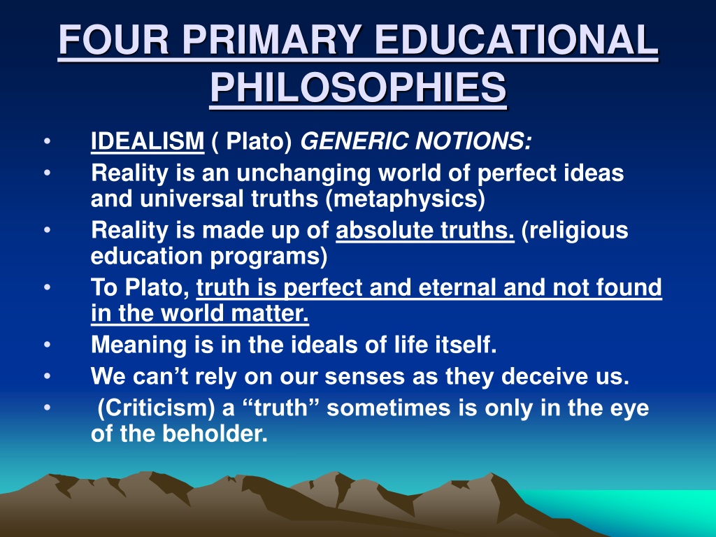 educational philosophy and theory