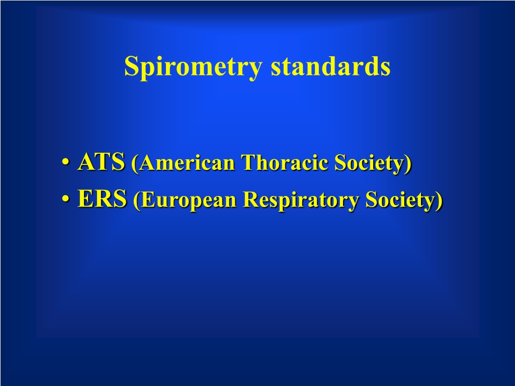 PPT Spirometry (Pulmonary Function Tests) PowerPoint Presentation