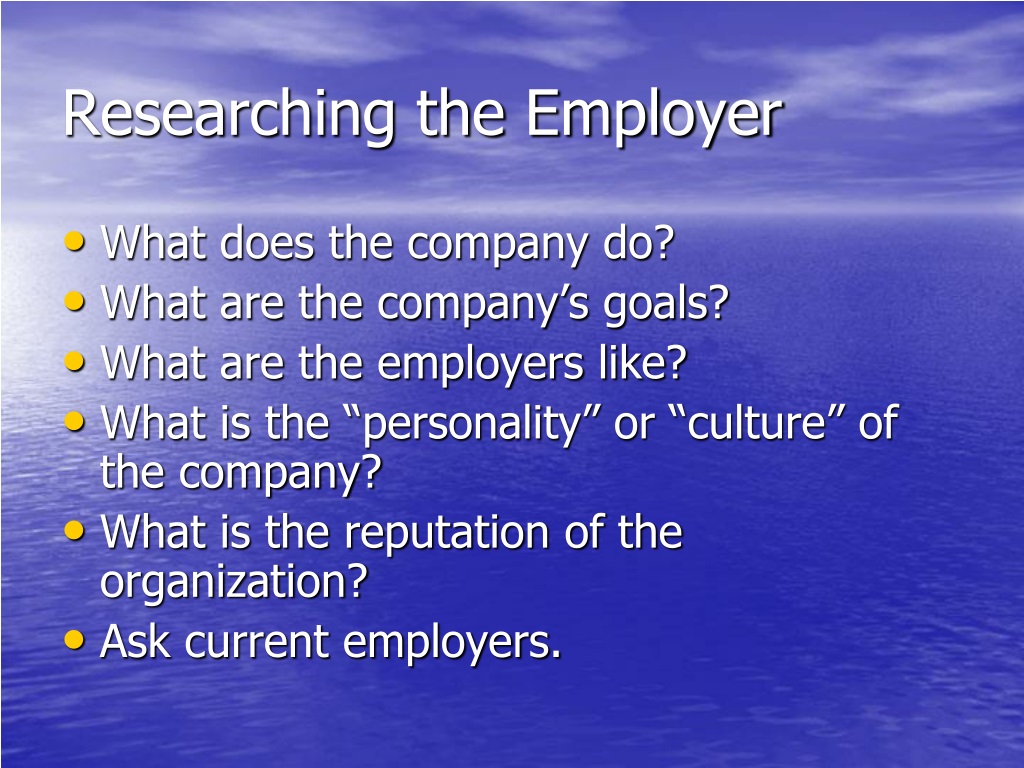 research topics on employment