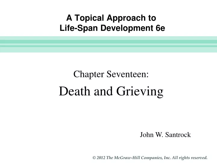 a topical approach to life span development 6e n.