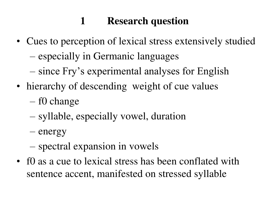 stress perception definition