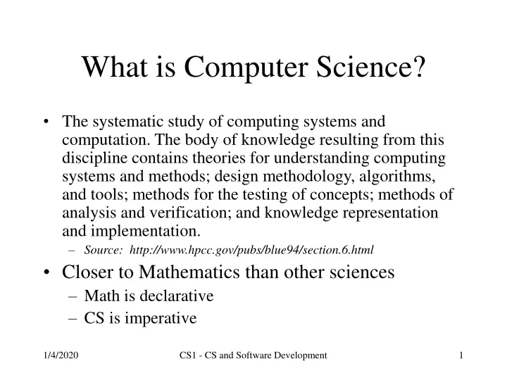 what is presentation in computer science