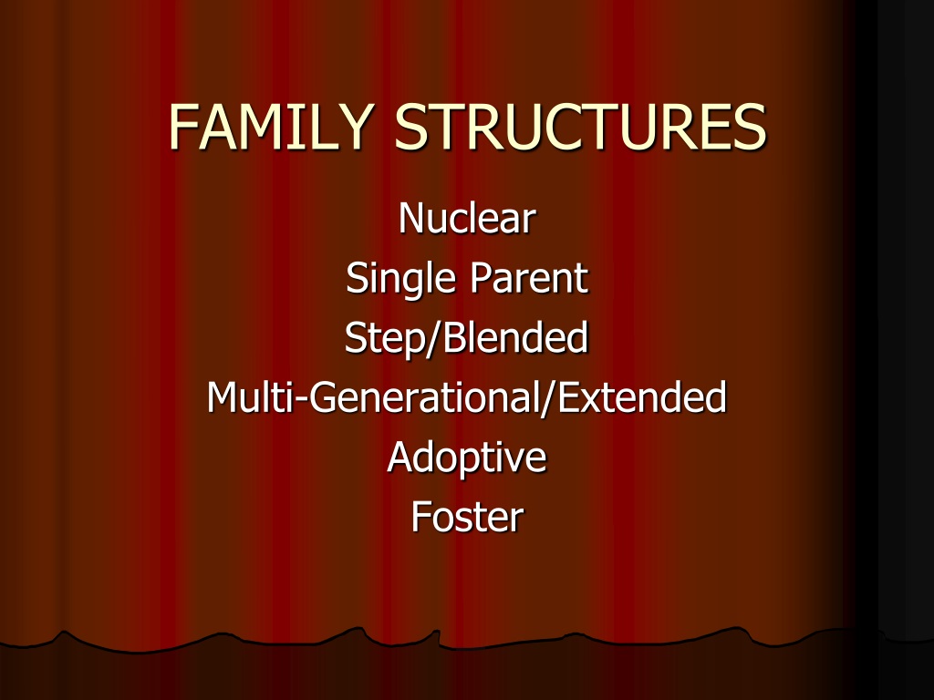 PPT - FAMILY STRUCTURES PowerPoint Presentation, free download - ID:9531874