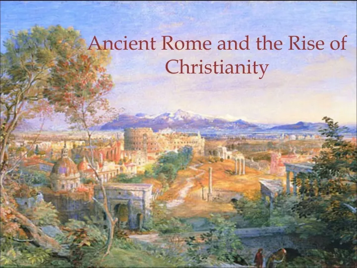 christianity in rome essay