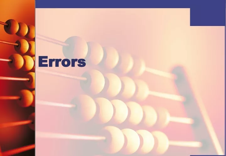 errors n.