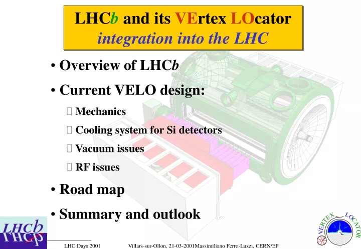 PPT - Overview Of LHC B Current VELO Design: Mechanics Cooling System ...