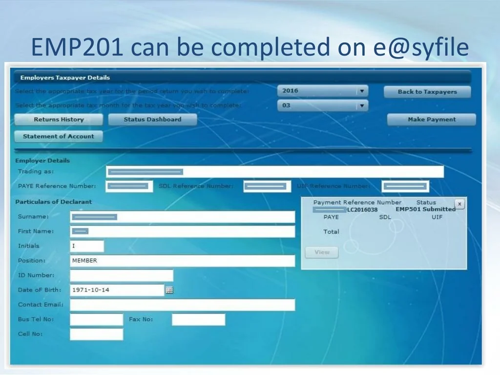 PPT E syFile Employer V6 7 3 2017 02 Recon Period PowerPoint 