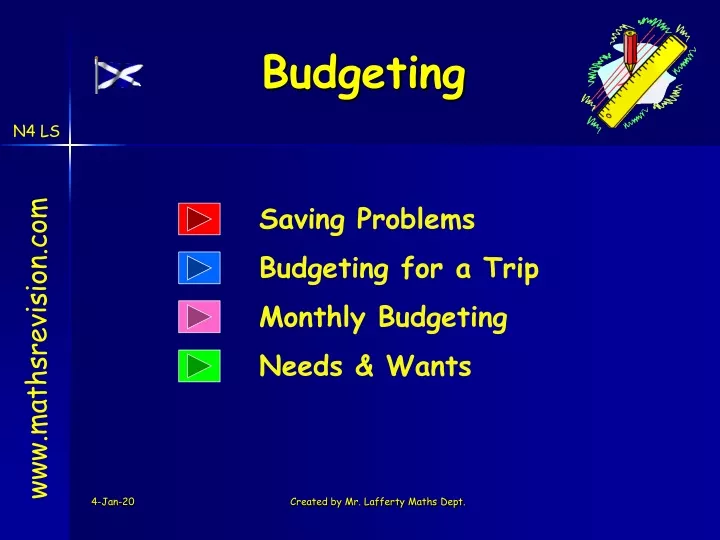 budgeting n.