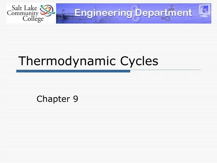 PPT - Thermodynamic Cycles PowerPoint Presentation, free download - ID ...