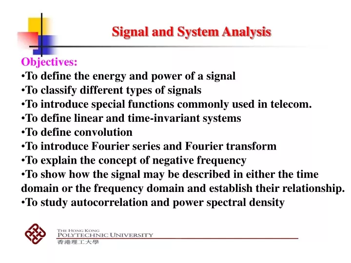 PPT - Signal And System Analysis PowerPoint Presentation, Free Download ...