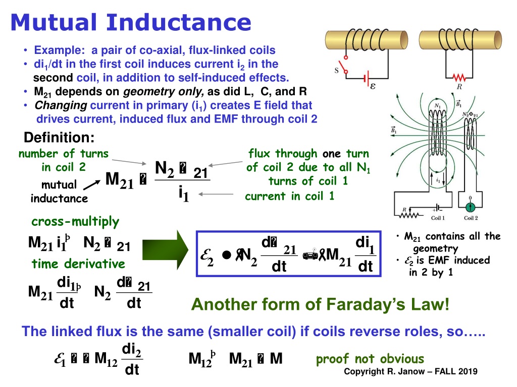 PPT - Inductors and Inductance Self-Inductance RL Circuits – Current ...
