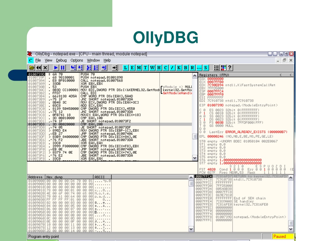cracking software with ollydbg