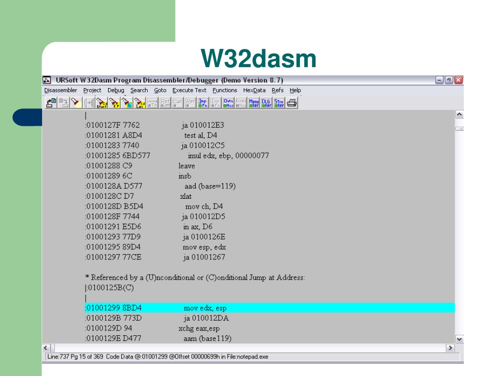how to use w32dasm crack software