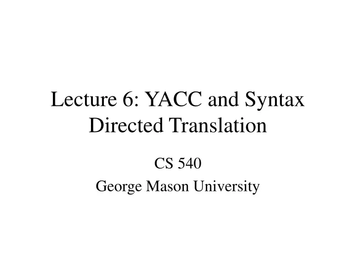 online lex and yacc compiler online lex and yacc compiler