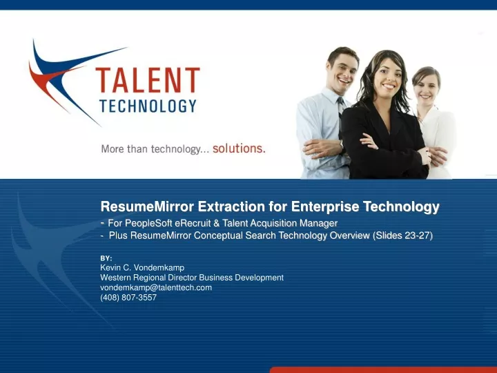 resumemirror extraction for enterprise technology n.