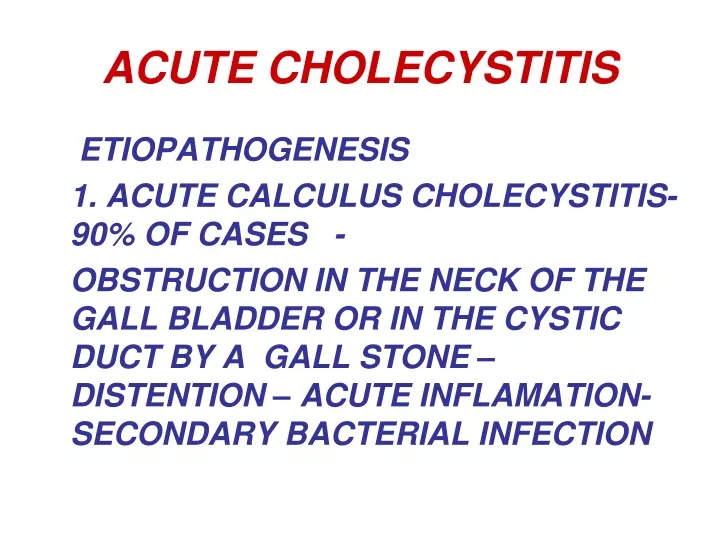 cholecystitis powerpoint presentation free download