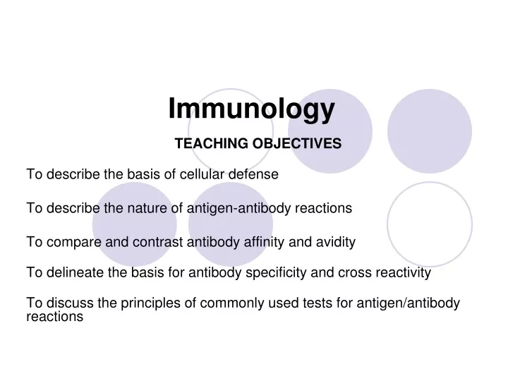 PPT - Immunology PowerPoint Presentation, free download - ID:9542557