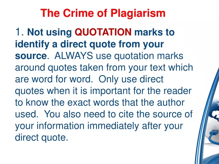 plagiarism is a crime essay