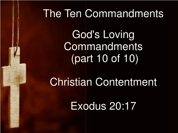 Ppt The Ten Commandments Powerpoint Presentation Free Download Id9546157