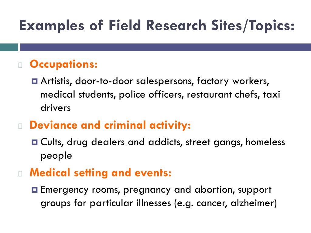 research topics in the field