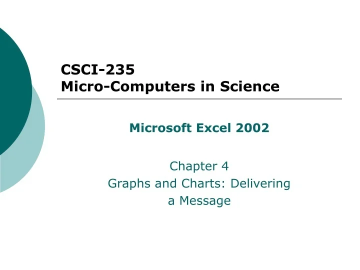 PPT - CSCI-235 Micro-Computers in Science PowerPoint Presentation, free ...