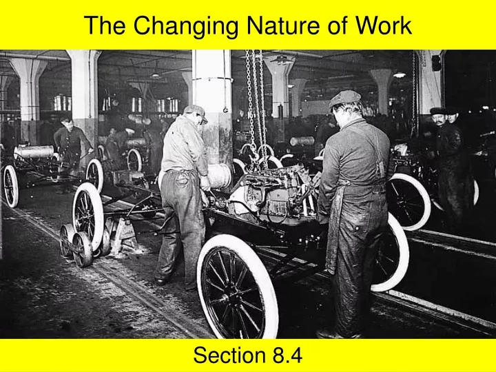 Ppt the changing nature of work powerpoint presentation free download id 9547790