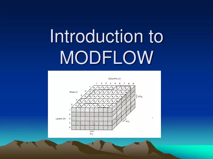 online guide to modflow