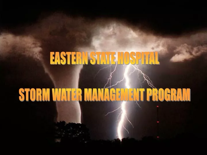 eastern state hospital storm water management n.