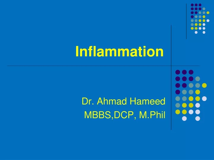 PPT  Inflammation PowerPoint Presentation, free download  ID9550025