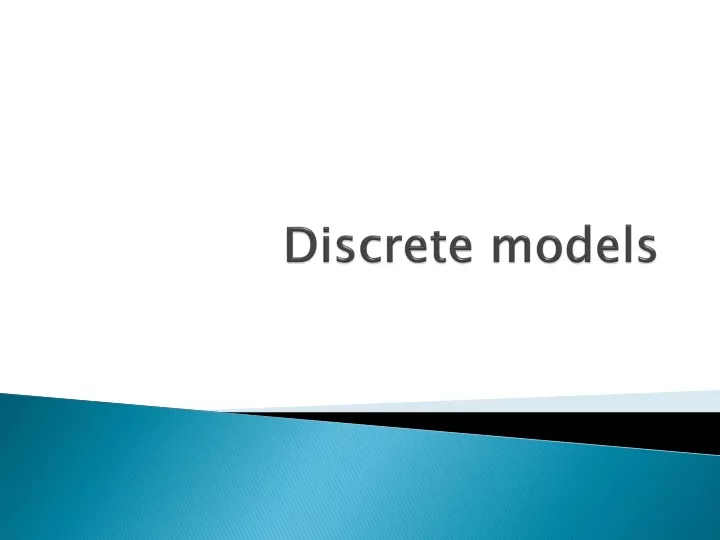 discrete models n.