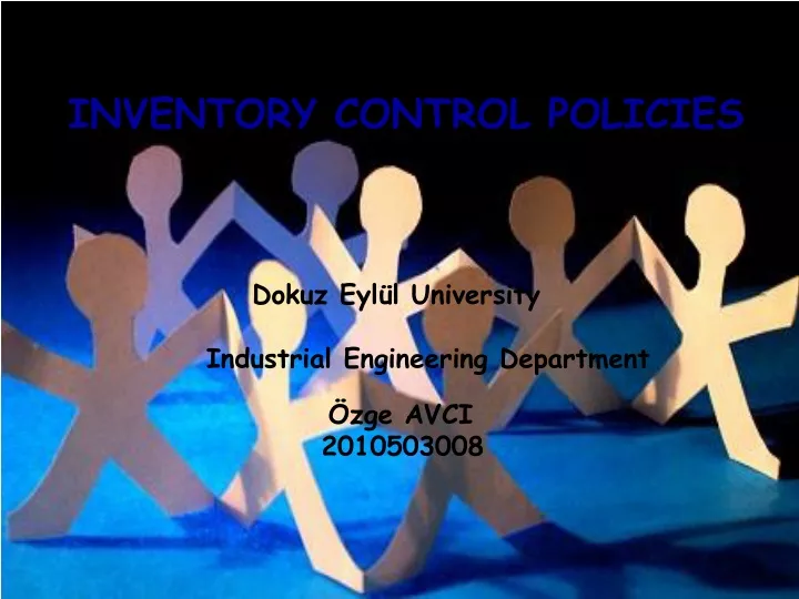 inventory control policies n.